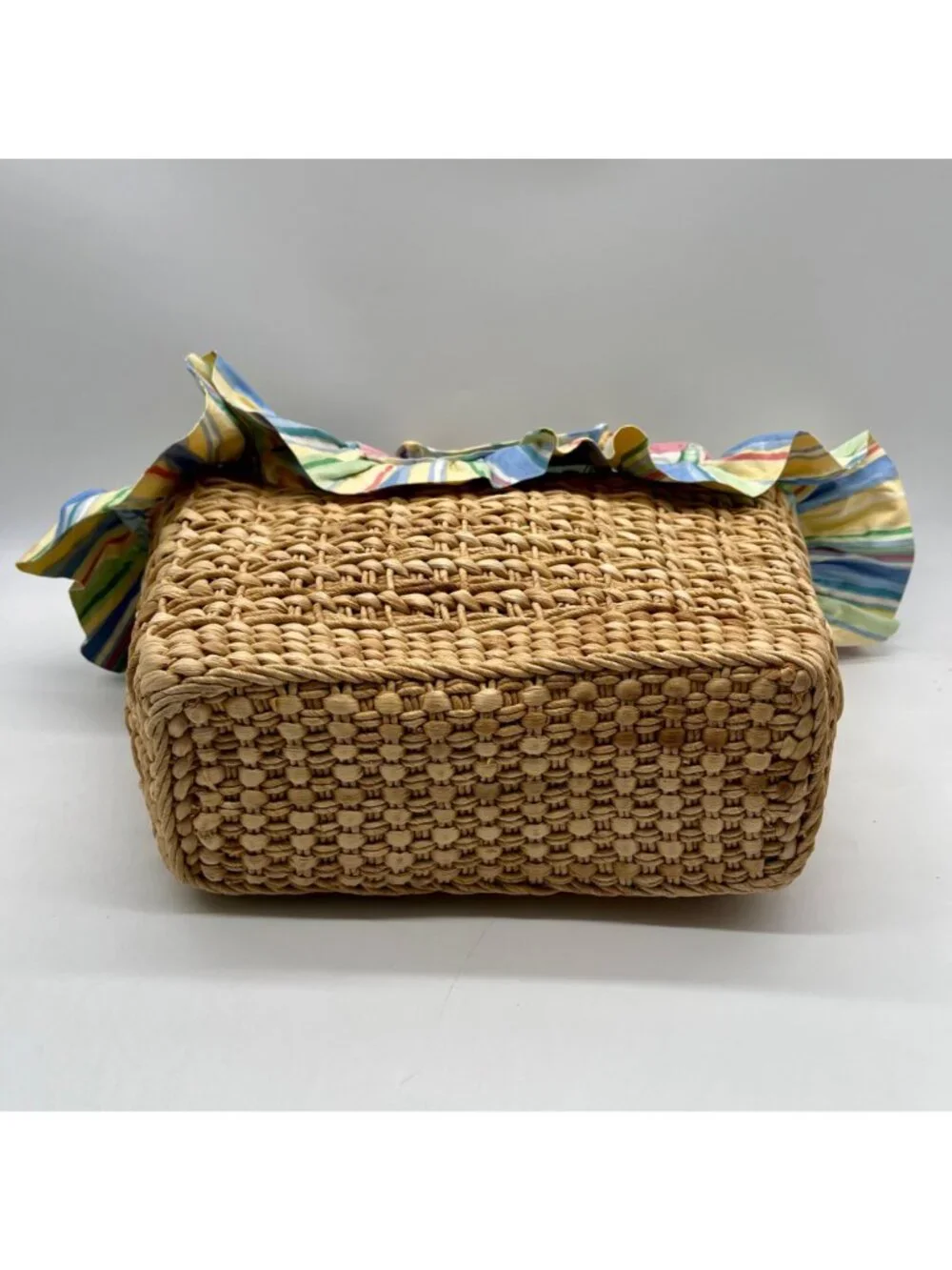 Natural-Fiber Straw Tote Bag